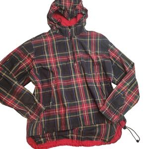 Tommy Hilfiger Mens 1/4 Zip Jacket XL Plaid